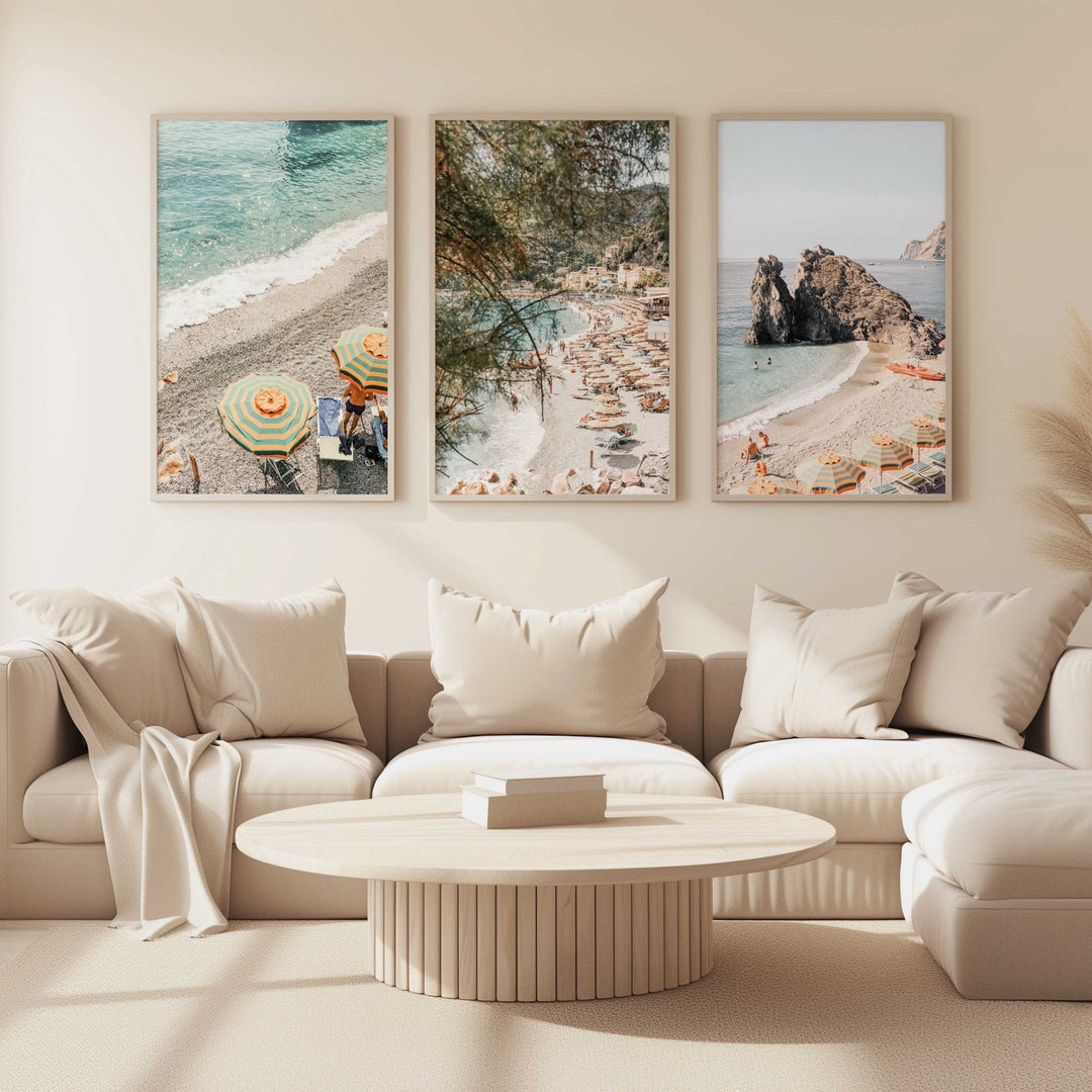 Cinque Terre Photography Coastal Set of 3