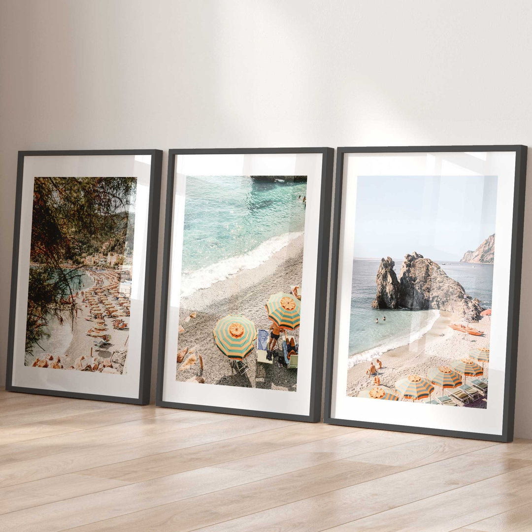 Cinque Terre Photography Coastal Set of 3