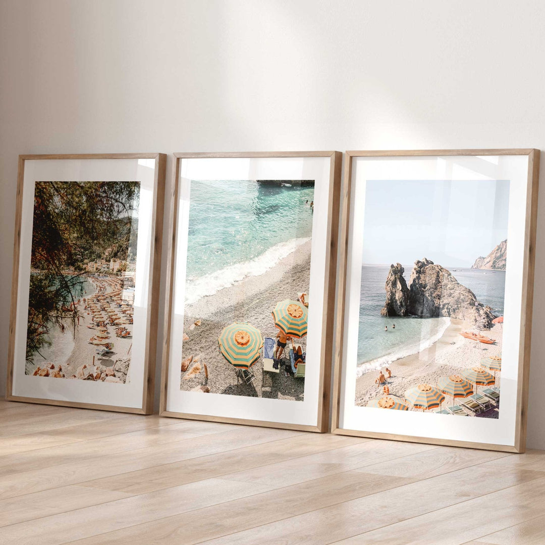 Cinque Terre Photography Coastal Set of 3