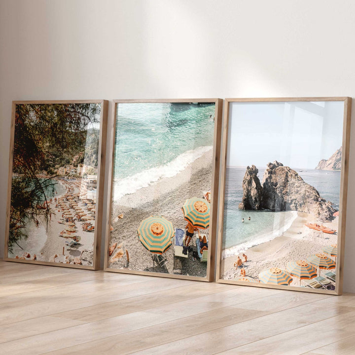 Cinque Terre Photography Coastal Set of 3