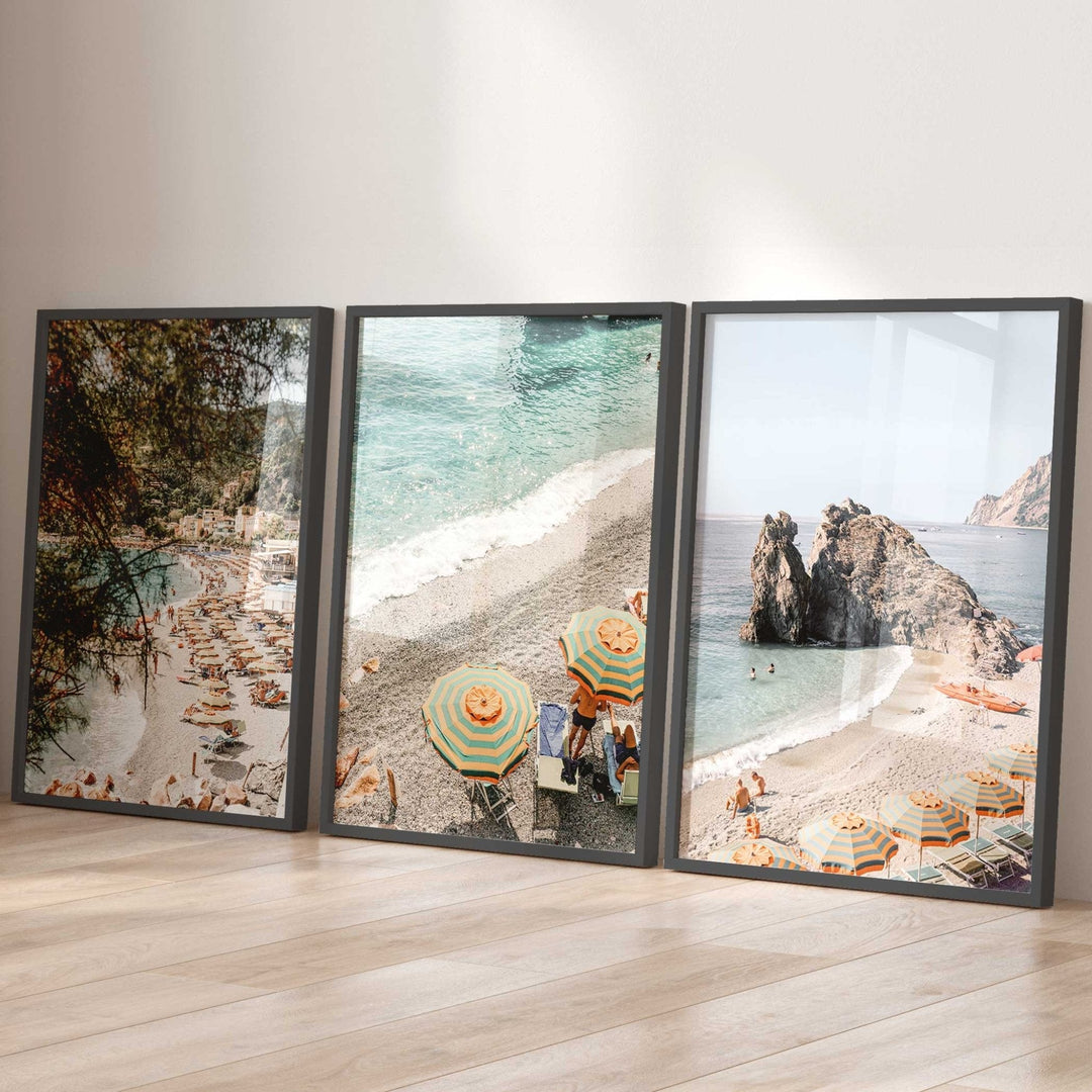 Cinque Terre Photography Coastal Set of 3