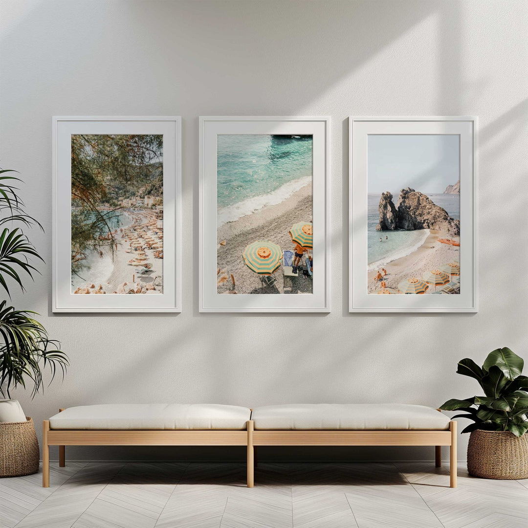 Cinque Terre Photography Coastal Set of 3