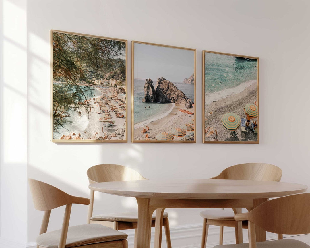 Cinque Terre Photography Coastal Set of 3