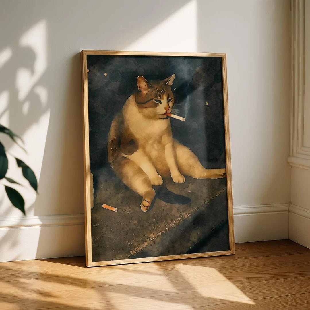 Chill Smoking Cat