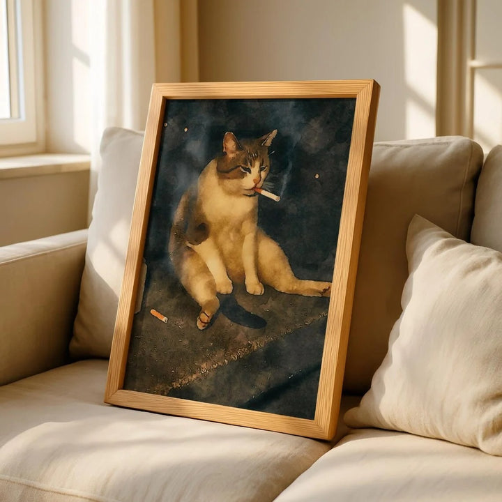 Chill Smoking Cat