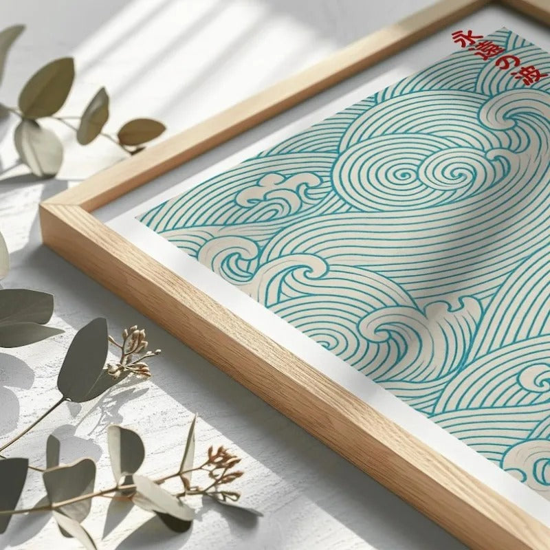 Japanese Blue Waves