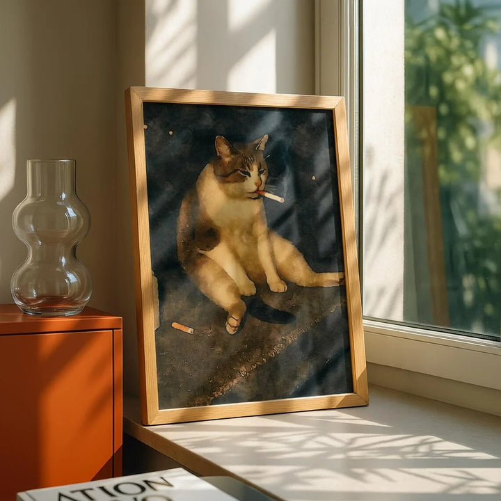 Chill Smoking Cat